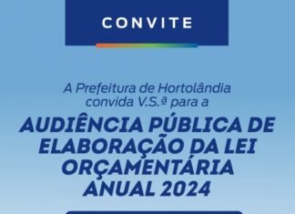 Audiência pública apresentará esboço da Lei Orçamentária de 2024 hoje à noite